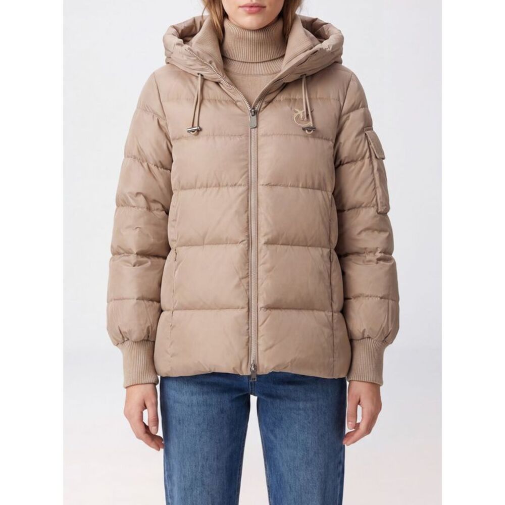 Pinko Women Short Quilted Water-Repellent Nylon Puffer Jacket Pinko With Zip